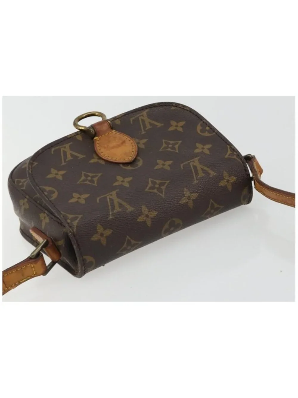 Authentic LOUIS VUITTON Monogram Saint Cloud PM Shoulder Bag M51244 LV